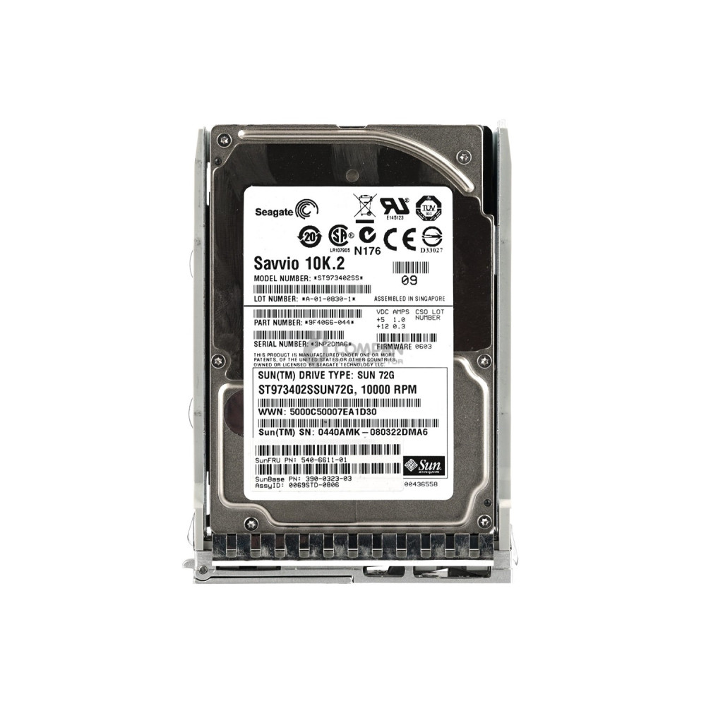 540-6611-01 SUN HDD 73GB 10K SAS 3G 2.5" SFF HOT-SWAP